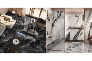 What Are Marble Effect Tiles Made From?