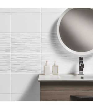 Classique White Satin Ceramic Wall Tiles
