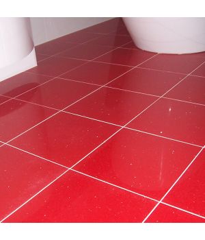 Ruby Red Sparkly Quartz Tiles