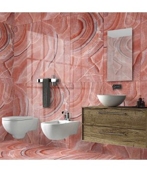 Jazz Pink Marble Effect Porcelain Tiles