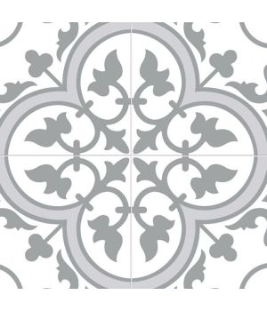 Bourton Silver Patterned Ceramic Tiles