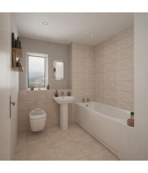 City Touchstone Beige Linear Mix Satin 450X250 Ceramic Tiles