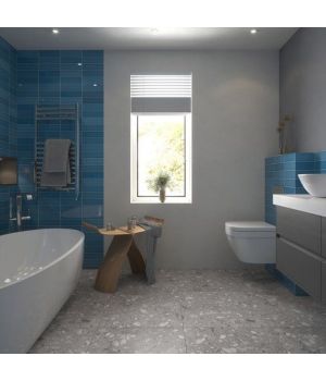 Contempo Terrazzo Ash Grip 1200x600 Porcelain Tiles