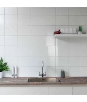 Timeless Gloss Flat White Tiles 250x200 Ceramic Tiles
