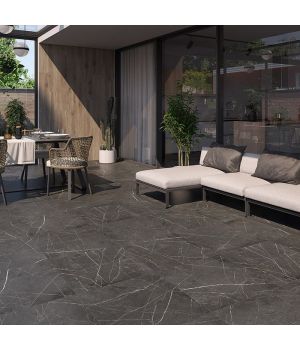Austin Grafito Black Matt Porcelain Tiles