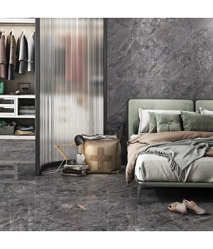 Nevada Nero Black Matt Carving Porcelain Tiles