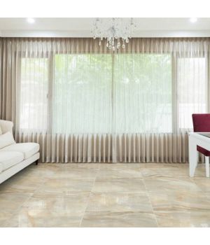 Dubai Lotus Beige Polished Onyx Effect Porcelain Tiles
