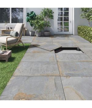 Shanghai Multi Grey Matt R11 Porcelain Paving