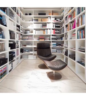 Naples White Marble Effect Matt Porcelain Tiles