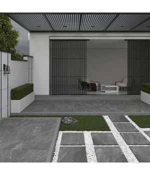 Oslo Nero Black Matt R11 Porcelain Paving