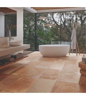 Porto Rosso Pink Matt Terracotta  Effect Porcelain Tiles