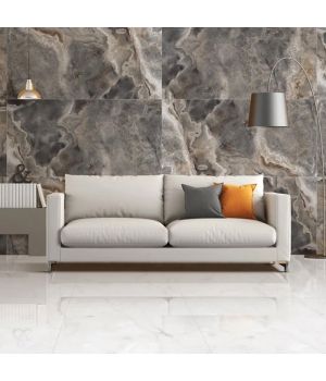 Amsterdam Smoke Grande Grey Polished Porcelain Tiles