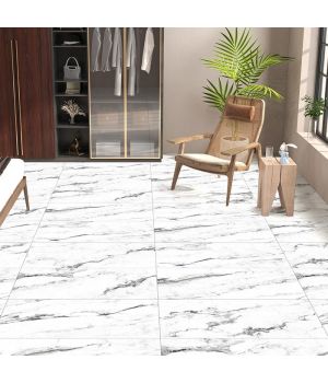Montego White Polished Porcelain Tiles – 60x60cm for Walls & Floors