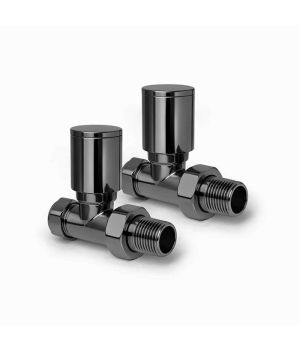 Round Straight Radiator Valves Gunmetal