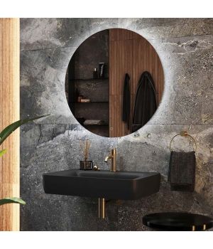 Nereus Round Backlit LED Heated Mirror 600x600mm