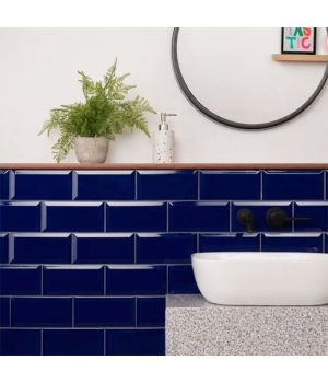 Metro Cobalto Blue  Gloss 100x200 Ceramic Tiles