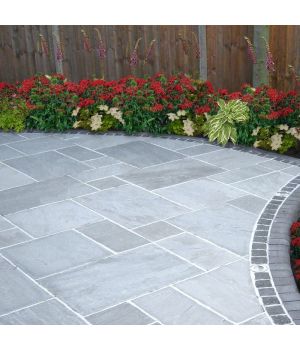 Kandla Grey Indian Riven Sandstone Calibrated Slabs 900mm x 600mm x 22mm