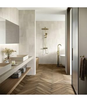 New Pietra White Rectified Matt Stone Effect Tile 600x300x7mm Porcelain Tiles
