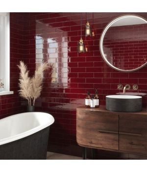 Minton Garnet Gloss 240X69 1901 Ceramic Tiles