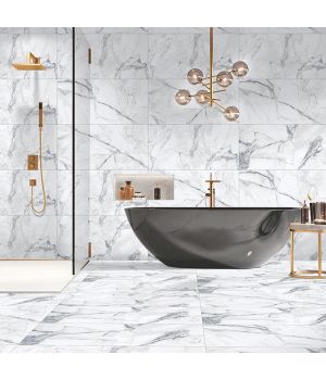 Genoa Blue Matt Carving 60x120 Porcelain Tiles