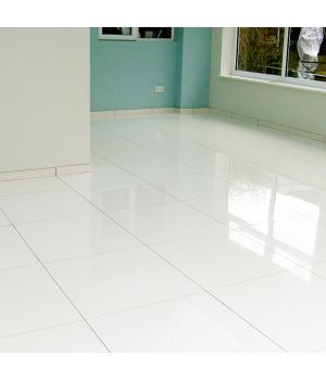 Super White Polished Porcelain Tiles