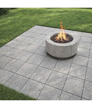 Stone Effect Paving Medium Grey Matt Tiles