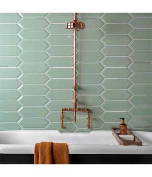 Pickett® Bevelled Mint Green Metro Green Gloss 300x100 Ceramic Tiles