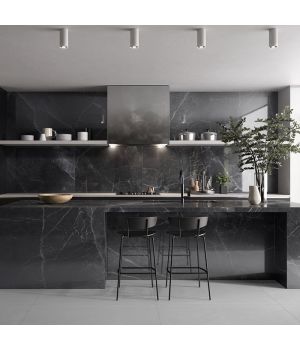 Amani Grey Marble Effect Porcelain Tiles