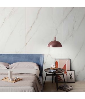 Calcatta Africa White Marble Effect Porcelain Tiles