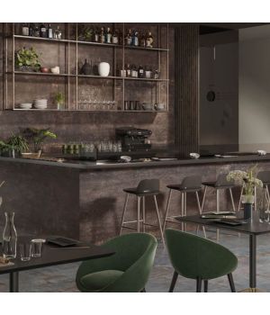 Evoque Brown Metal Effect Porcelain Tiles