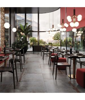 Evoque Grey Metal Effect Porcelain Tiles