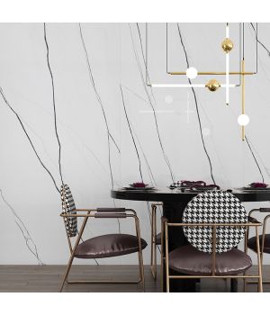 Venato Lines White Marble Effect Porcelain Tiles