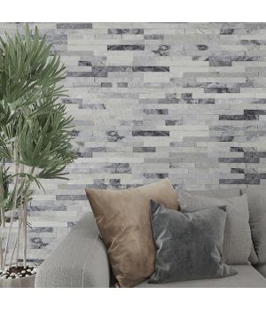 Ice Grey Slate Cladding - Riven