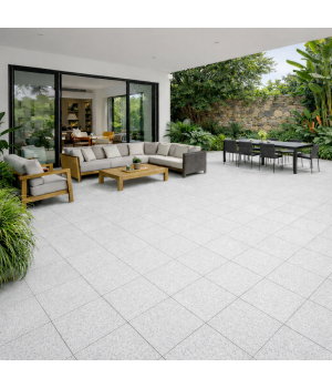 Stone Effect Paving Light Grey Matt Tiles