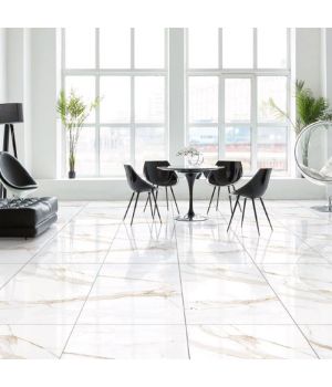 Mercury White Marble Effect Porcelain Tiles