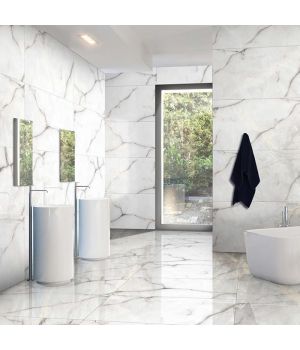 Onyx Seam White Porcelain Tiles