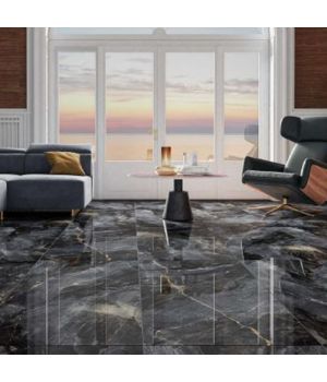 Asterix Black Marble Effect Porcelain Tiles