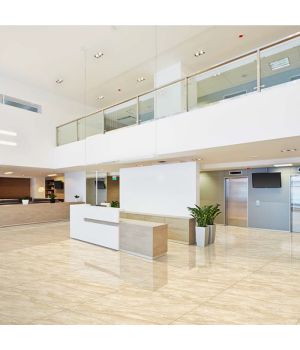 Dyna Natural Cream Marble Effect Porcelain Tiles