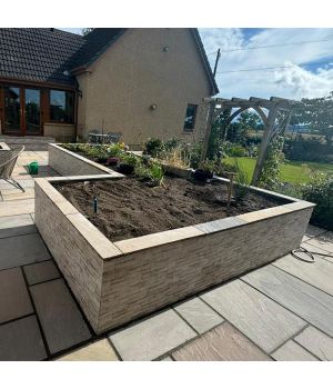 Ledgestone Cream Porcelain Cladding