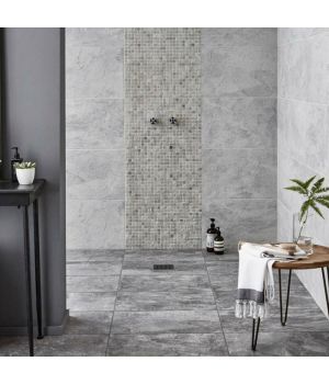 Alda White Stone Effect Porcelain Tiles