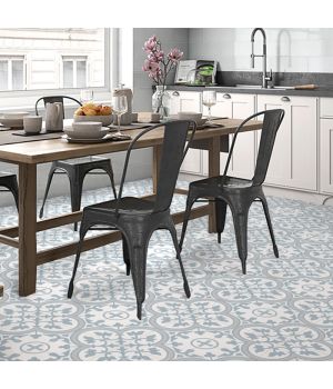 Bourton Lavanda Powder Blue Patterned Ceramic Tiles