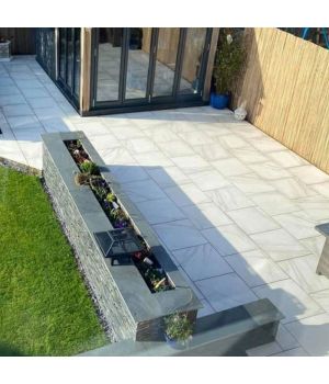 Calacatta White Gold Marble Effect Porcelain Paving