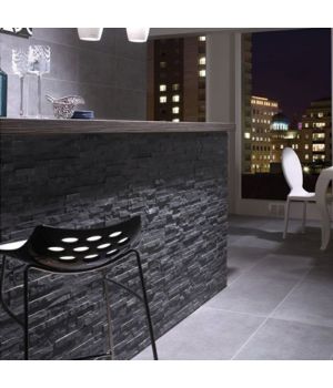 Ledgestone Black Slate Split Face Cladding