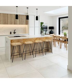 Open Bianco Matt Cream Porcelain Tiles