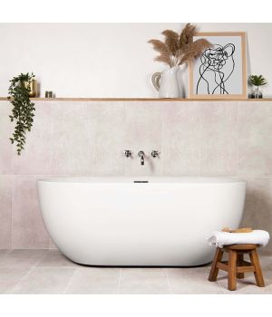 Tapa Blanco Mat Concrete Effect Porcelain Tiles