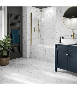 Versailles Carrara Matt Marble Effect Porcelain Tiles