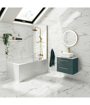 Versailles Carrara Marble Effect Polished Porcelain Tiles