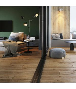 Grand Wood Effect Rustic Chocolate Porcelain Tiles