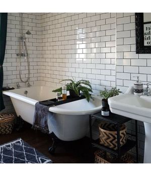 Liso White Gloss Brick Tiles