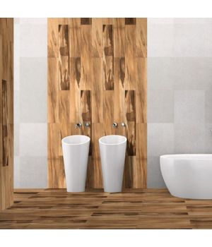 Impact Brown Wood Effect Porcelain Tiles